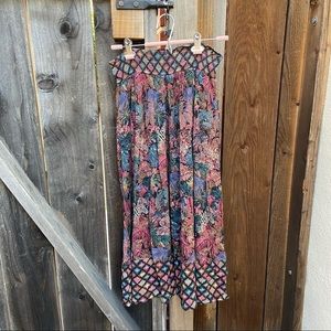 Karen Kane Floral Animal Maxi Skirt